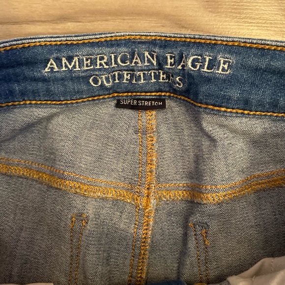 American Eagle distressed high waisted jeggings Sz 6 - Picture 6 of 11